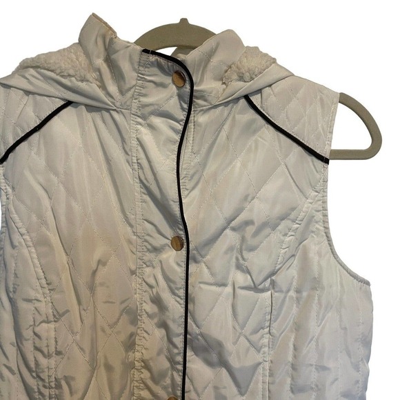 Ci Sono Vest Sherpa Lined Hooded Puffer Vest, Jacket, Coat Size L - Picture 11 of 15